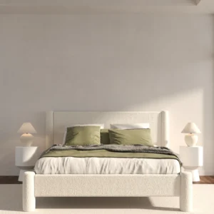 Ramona Boucle Upholstered Platform Bed