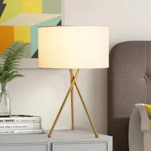 Gold Tripod Table Lamp