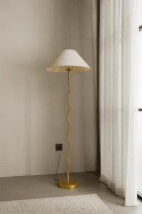 Sinewave Gold Floor Lamp
