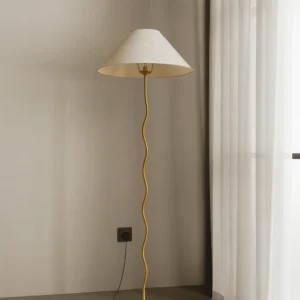 Sinewave Gold Floor Lamp