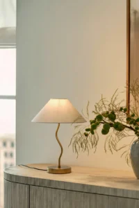 Sinewave Gold Table Lamp