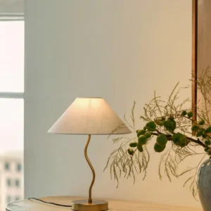 Sinewave Gold Table Lamp